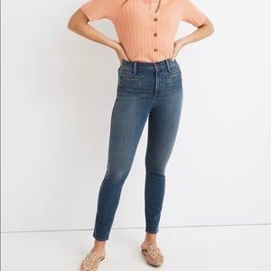 Madewell 10" High-Rise Roadtripper Jeggings in Ellerby Wash: Zip Pocket Edition